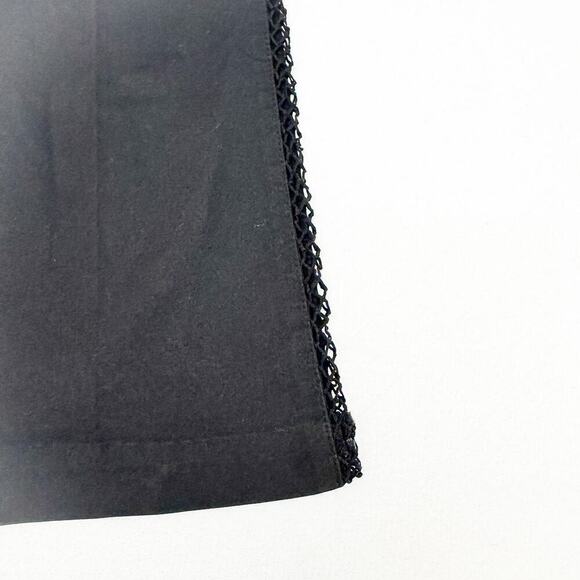 Sandro Party Black Lace Cutout Wide Leg Dress Pants Size 6-8 - Picture 3 of 9